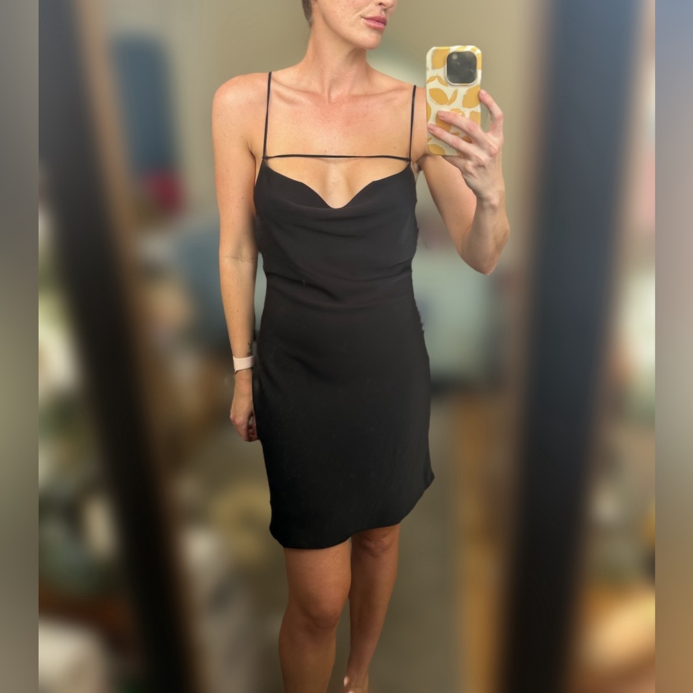 Abercrombie Cowl Neck Satin Slip Dress NWT